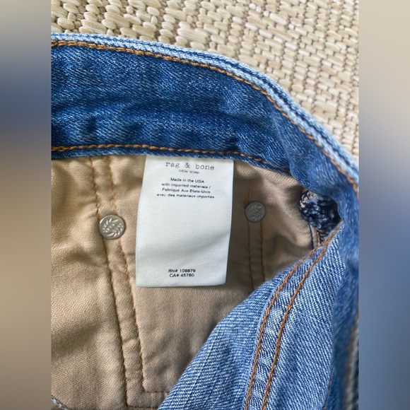 NWT Rag & Bone Dre Low-Rise denim shorts in size 24 - Picture 6 of 10